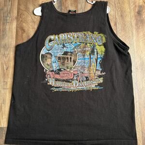 Vintage Y2K Harley Davidson‎ Tank Top Men's XL Black Motorcycle California 3303